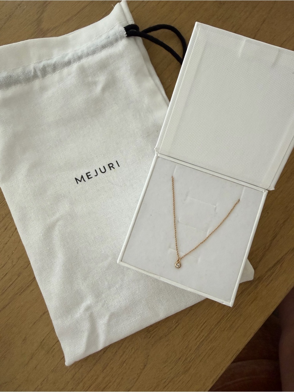 Mejuri Gold Pendant Diamond Necklace